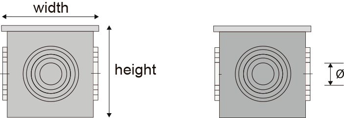 Cubic plastic catch basin