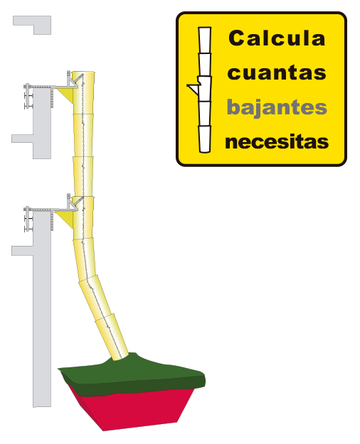 Bajantes de escombros por metro